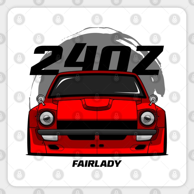 Red 240 Frldy Z Sticker by GoldenTuners